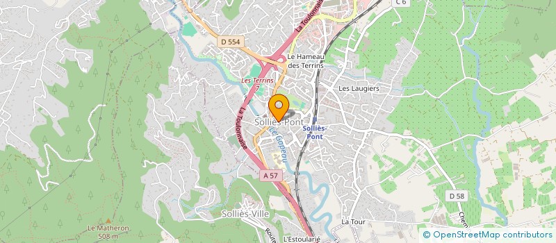 localisation de l'entreprise MONSIEUR BERNARD MONGERO  SOLLIES-PONT