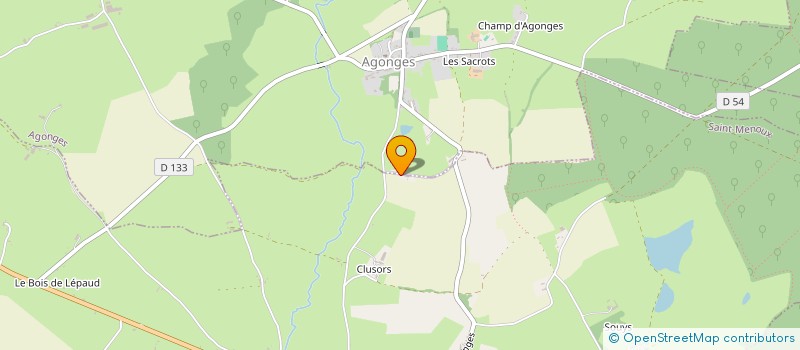 localisation de l'entreprise MONSIEUR BERNARD MONIER  AGONGES