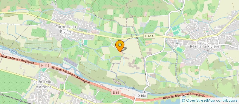 localisation de l'entreprise MONSIEUR BERNARD MONS  CORNEILLA-LA-RIVIERE