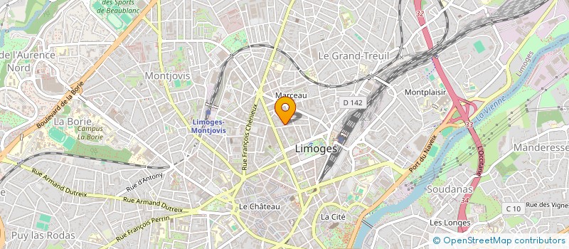localisation de l'entreprise MONSIEUR BERNARD MONSALLUT à LIMOGES