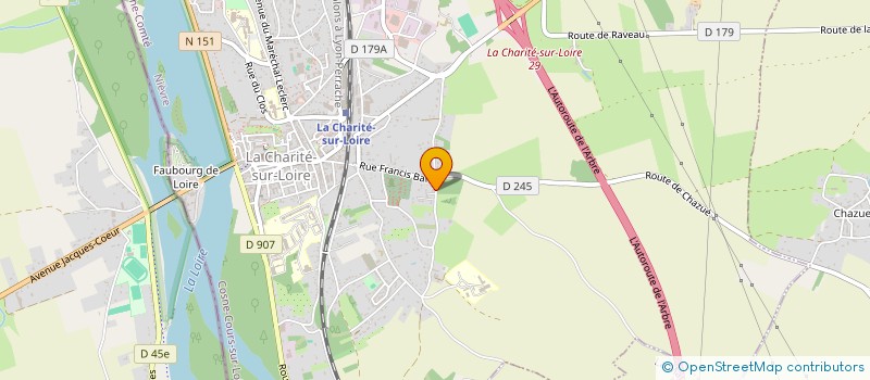 localisation de l'entreprise MONSIEUR BERNARD MONTARON  LA CHARITE-SUR-LOIRE