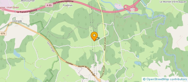 localisation de l'entreprise MONSIEUR BERNARD MONTEIL  ALLEYRAT