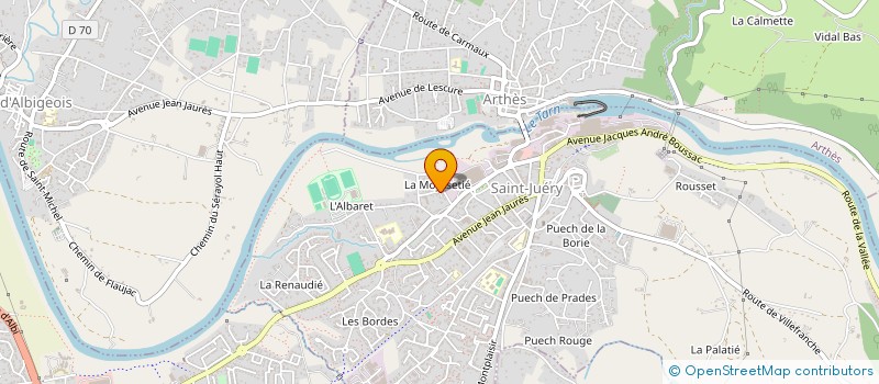 localisation de l'entreprise MONSIEUR BERNARD MORALES à SAINT-JUERY