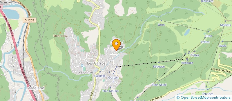 localisation de l'entreprise MONSIEUR BERNARD MORATI  ARACHES-LA-FRASSE