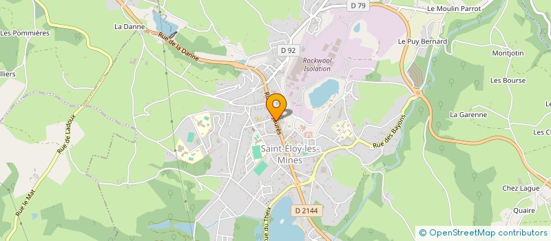 localisation de l'entreprise MONSIEUR BERNARD MOREAU  SAINT-ELOY-LES-MINES