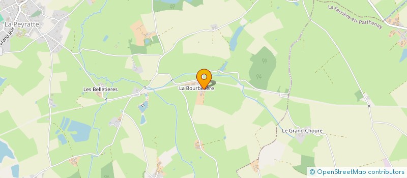 localisation de l'entreprise MONSIEUR BERNARD MOREAU  LA PEYRATTE