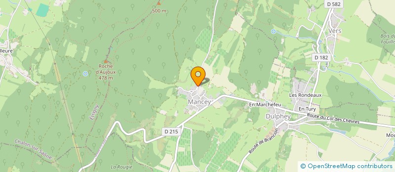 localisation de l'entreprise MONSIEUR BERNARD MOREAU  MANCEY