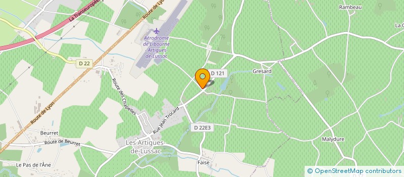 localisation de l'entreprise MONSIEUR BERNARD MOREAU à LUSSAC
