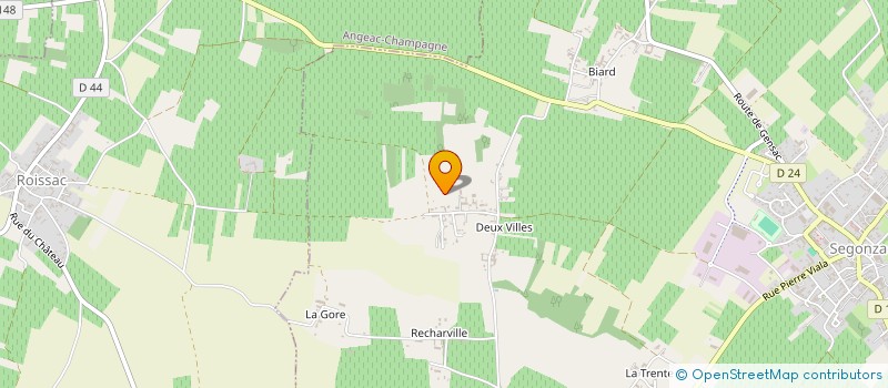 localisation de l'entreprise MONSIEUR BERNARD MOREAU  SEGONZAC