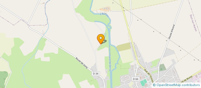 localisation de l'entreprise MONSIEUR BERNARD MOREAU  DUN-SUR-AURON