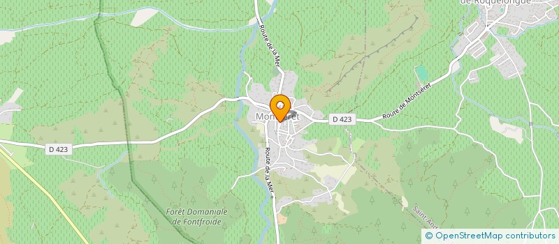 localisation de l'entreprise MONSIEUR BERNARD MOREAU  MONTSERET