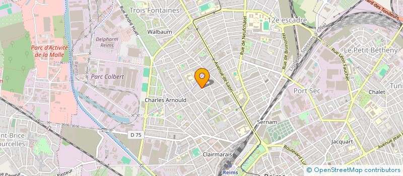 localisation de l'entreprise MONSIEUR BERNARD MOREAUX  REIMS