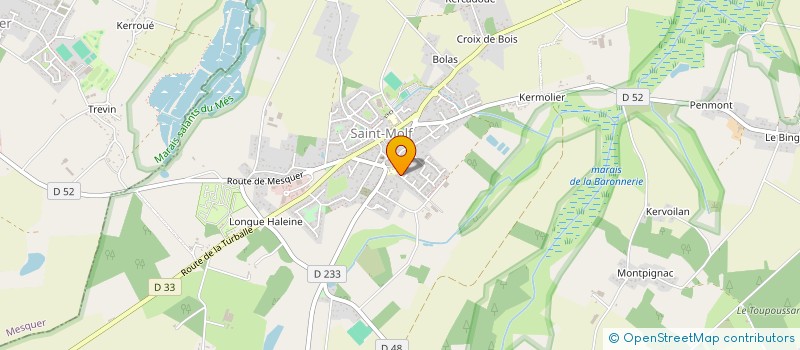 localisation de l'entreprise MONSIEUR BERNARD MOREAUX  SAINT-MOLF