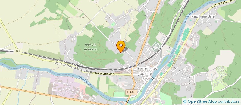 localisation de l'entreprise MONSIEUR BERNARD MOREL à LA FERTE-SOUS-JOUARRE