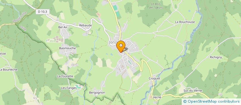 localisation de l'entreprise MONSIEUR BERNARD MORRELLON  JONZIEUX