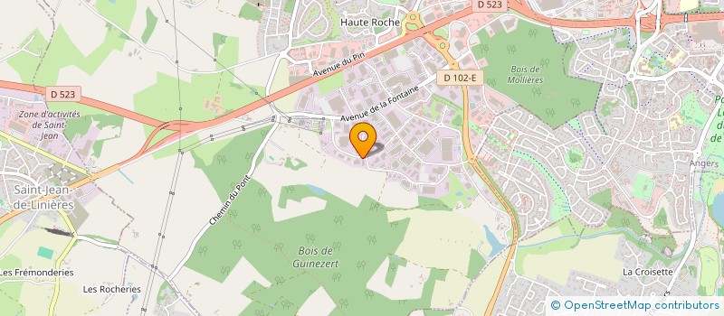 localisation de l'entreprise MONSIEUR BERNARD MOTTAIS  BEAUCOUZE