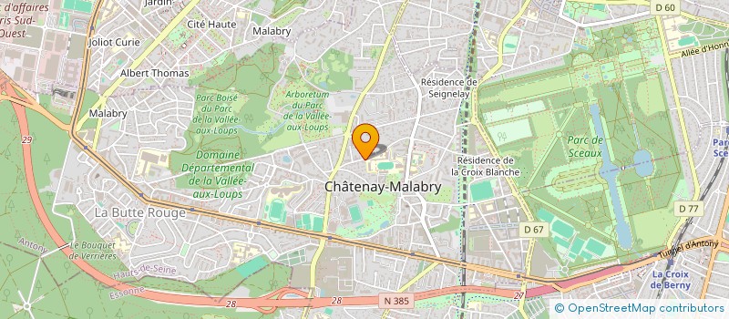 localisation de l'entreprise MONSIEUR BERNARD MOTTUEL  CHATENAY-MALABRY