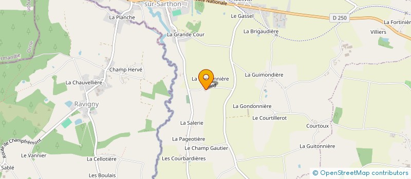 localisation de l'entreprise MONSIEUR BERNARD MOUCHERE à SAINT-DENIS-SUR-SARTHON