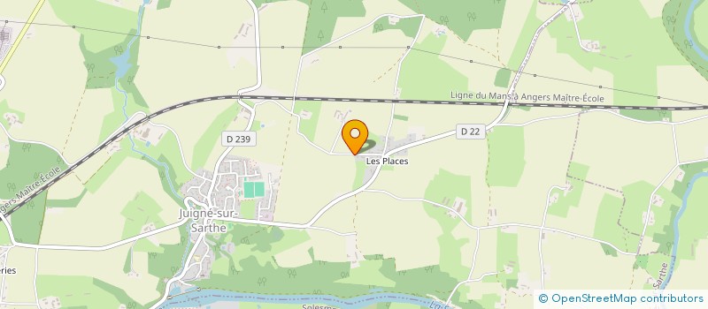 localisation de l'entreprise MONSIEUR BERNARD MOULIN  JUIGNE-SUR-SARTHE