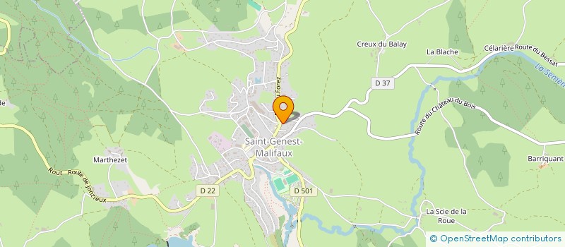 localisation de l'entreprise MONSIEUR BERNARD MOUNIER  SAINT-GENEST-MALIFAUX