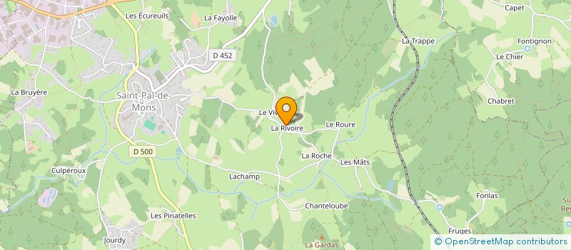 localisation de l'entreprise MONSIEUR BERNARD MOUNIER  SAINT-PAL-DE-MONS