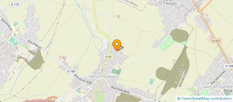 localisation de l'entreprise MONSIEUR BERNARD MOUQUET à HERSIN-COUPIGNY
