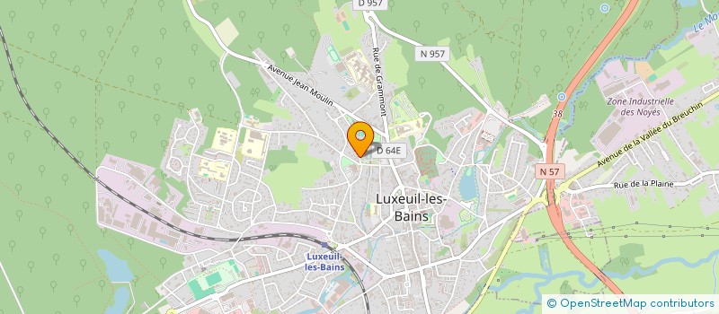 localisation de l'entreprise MONSIEUR BERNARD MOUREY  LUXEUIL-LES-BAINS