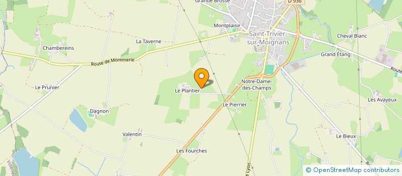 localisation de l'entreprise MONSIEUR BERNARD MOYENIN  SAINT-TRIVIER-SUR-MOIGNANS