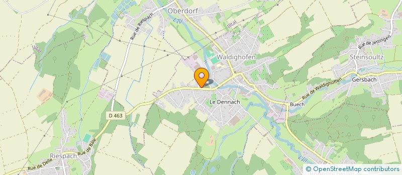 localisation de l'entreprise MONSIEUR BERNARD MULLER  WALDIGHOFEN