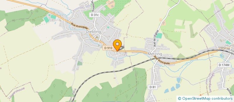 localisation de l'entreprise MONSIEUR BERNARD MULLER  DIEBLING