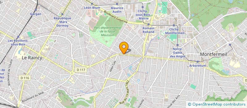 localisation de l'entreprise MONSIEUR BERNARD MULLER à CLICHY-SOUS-BOIS