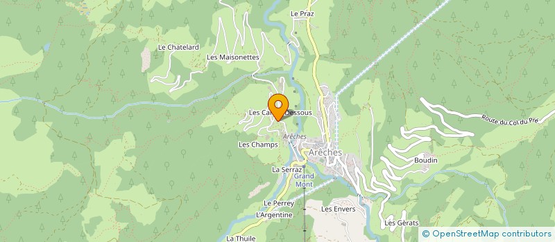 localisation de l'entreprise MONSIEUR BERNARD MUNIER  BEAUFORT