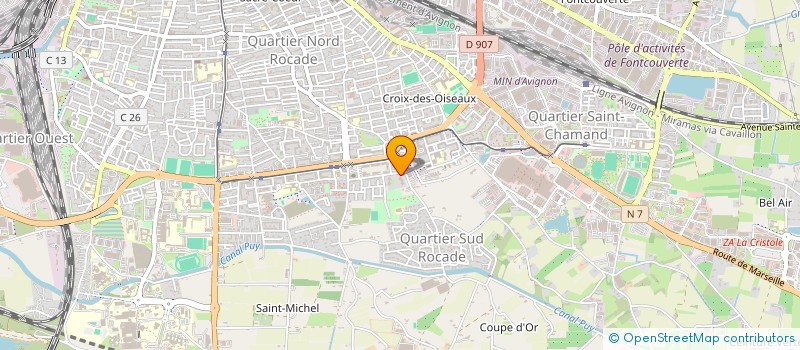 localisation de l'entreprise MONSIEUR BERNARD MUSCAT  AVIGNON