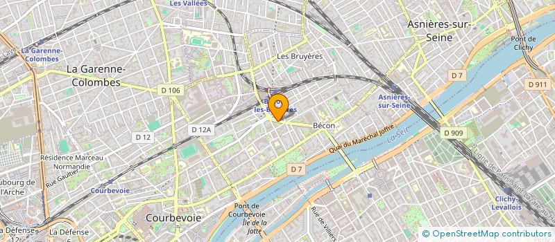 localisation de l'entreprise MONSIEUR BERNARD NARP à COURBEVOIE
