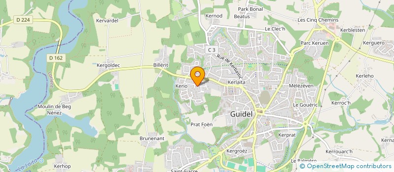 localisation de l'entreprise MONSIEUR BERNARD NAUD à GUIDEL