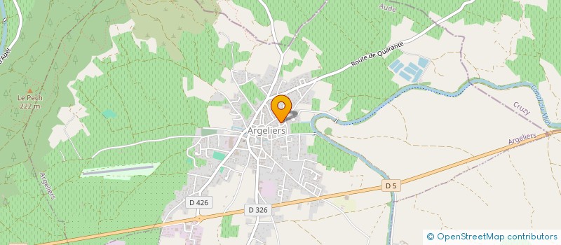 localisation de l'entreprise MONSIEUR BERNARD NAUDY  ARGELIERS