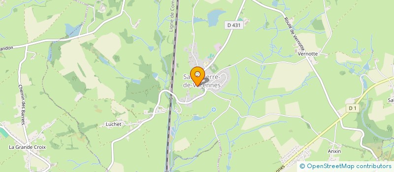 localisation de l'entreprise MONSIEUR BERNARD NECTOUX  SAINT-PIERRE-DE-VARENNES