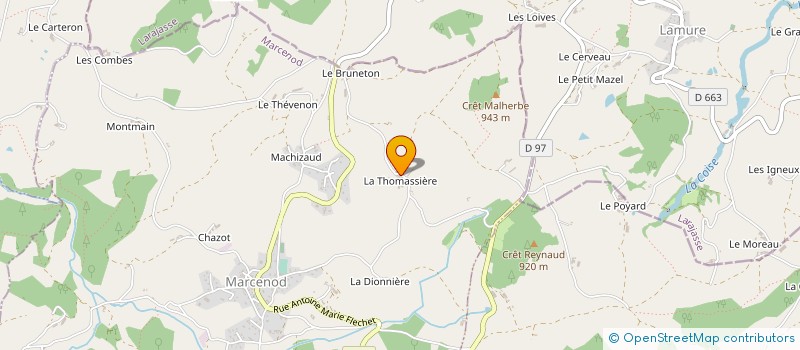 localisation de l'entreprise MONSIEUR BERNARD NESME  MARCENOD