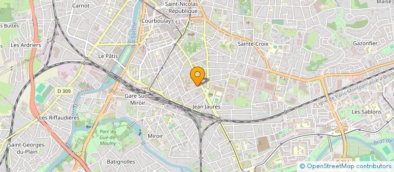 localisation de l'entreprise MONSIEUR BERNARD NEVEU  LE MANS