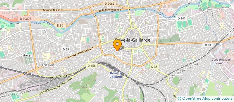 localisation de l'entreprise MONSIEUR BERNARD NICOLAU  BRIVE LA GAILLARDE