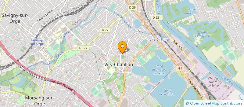 localisation de l'entreprise MONSIEUR BERNARD NICOLEAU à VIRY-CHATILLON