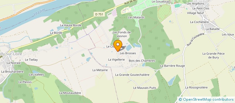 localisation de l'entreprise MONSIEUR BERNARD NILS  CHAUMONT-SUR-LOIRE