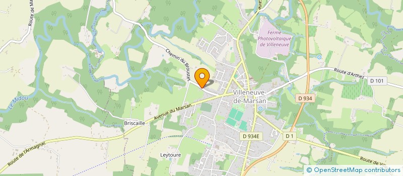 localisation de l'entreprise MONSIEUR BERNARD NOEL  VILLENEUVE-DE-MARSAN