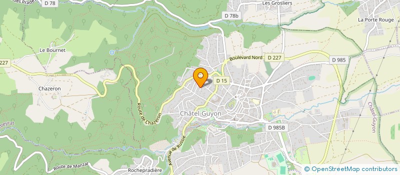 localisation de l'entreprise MONSIEUR BERNARD NOUHEN à CHATEL-GUYON