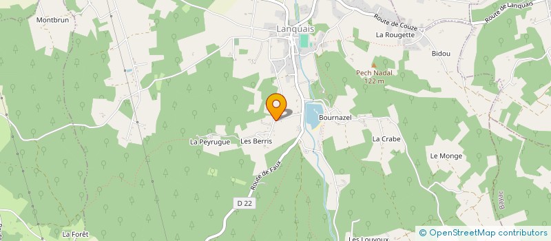 localisation de l'entreprise MONSIEUR BERNARD NOUHET à LANQUAIS