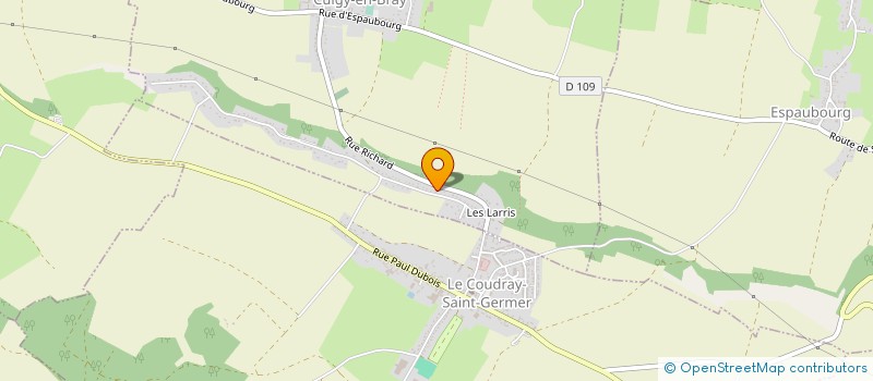 localisation de l'entreprise MONSIEUR BERNARD NOYELLE  CUIGY-EN-BRAY