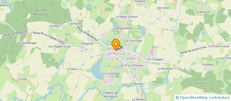 localisation de l'entreprise MONSIEUR BERNARD ODET  SAINT AULAYE-PUYMANGOU