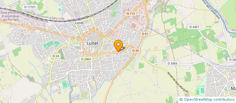 localisation de l'entreprise MONSIEUR BERNARD OLDEN  LUNEL