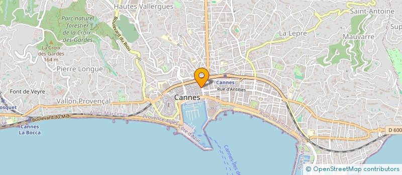 localisation de l'entreprise MONSIEUR BERNARD OLIVIER  CANNES