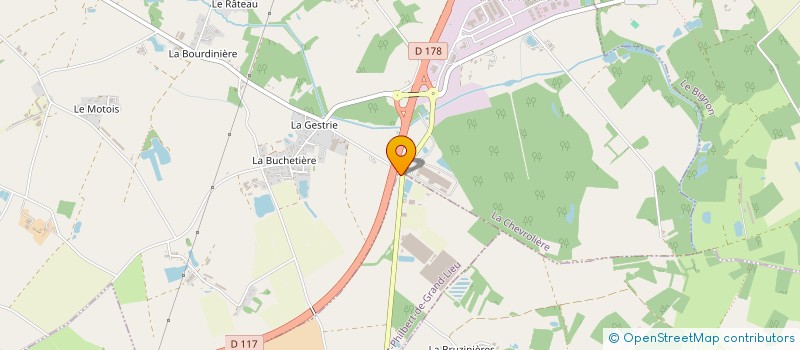 localisation de l'entreprise MONSIEUR BERNARD ORIEUX à LA LIMOUZINIERE